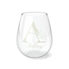 Load image into Gallery viewer, Monogram Letter - Stemless Wine Glass, 11.75oz