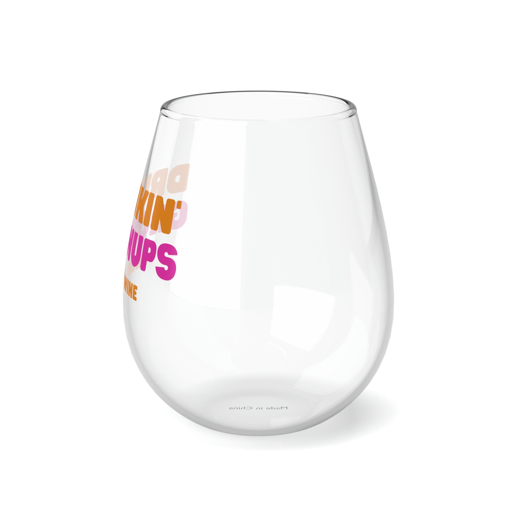 Stemless Wine Glass, 11.75oz - Drunkin Grownups