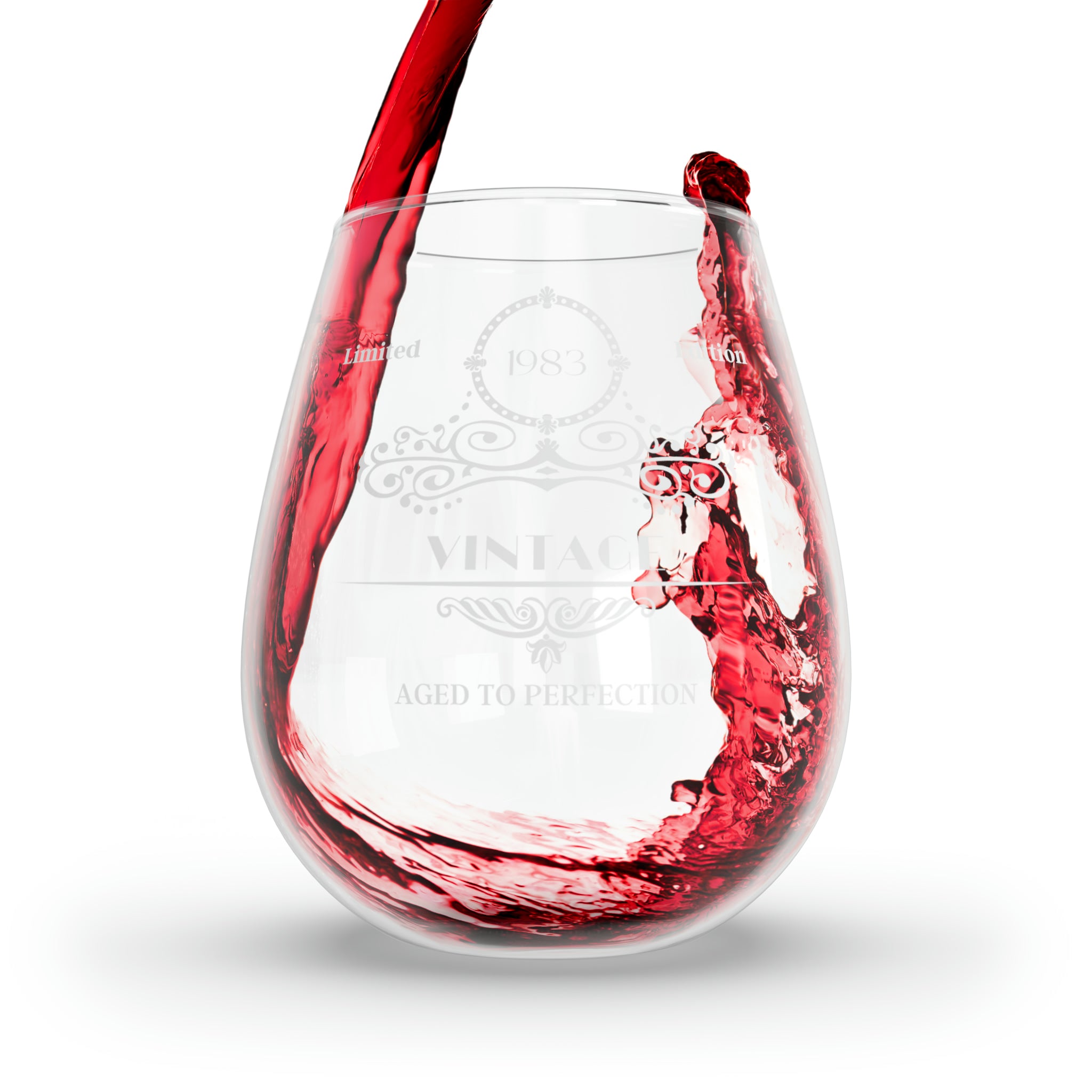 Vintage 1983 - Stemless Wine Glass, 11.75oz