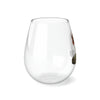 Load image into Gallery viewer, August Birth Flower - Stemless Wine Glass, 11.75oz