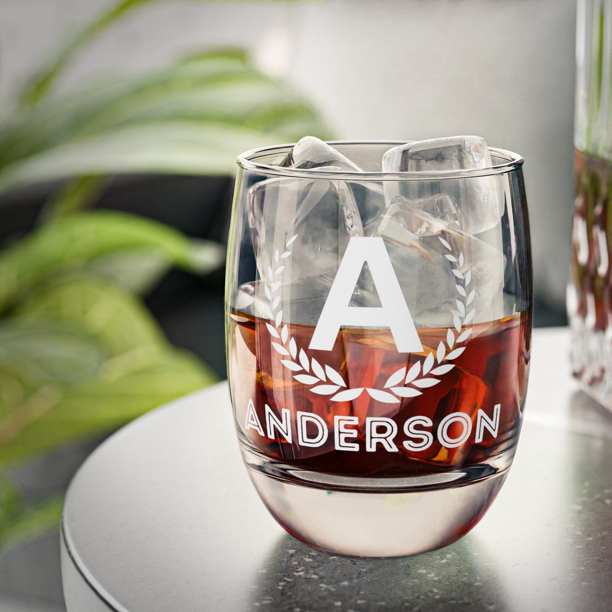 Whiskey Glass - Personalized On The Rocks