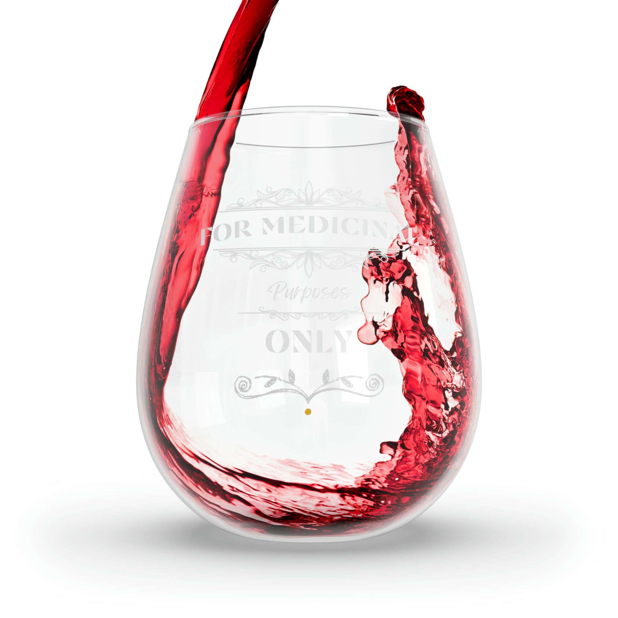 Stemless Wine Glass, 11.75oz - Medicinal Purposes