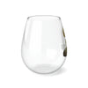 Stemless Wine Glass, 11.75oz - October Birth Flower