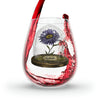Load image into Gallery viewer, September Birth Flower - Stemless Wine Glass, 11.75oz