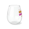 Drunkin Grownups - Stemless Wine Glass, 11.75oz