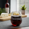 Punching People - Stemless Wine Glass, 11.75oz