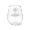 Load image into Gallery viewer, September Birth Flower - Stemless Wine Glass, 11.75oz