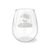 Load image into Gallery viewer, August Birth Flower - Stemless Wine Glass, 11.75oz