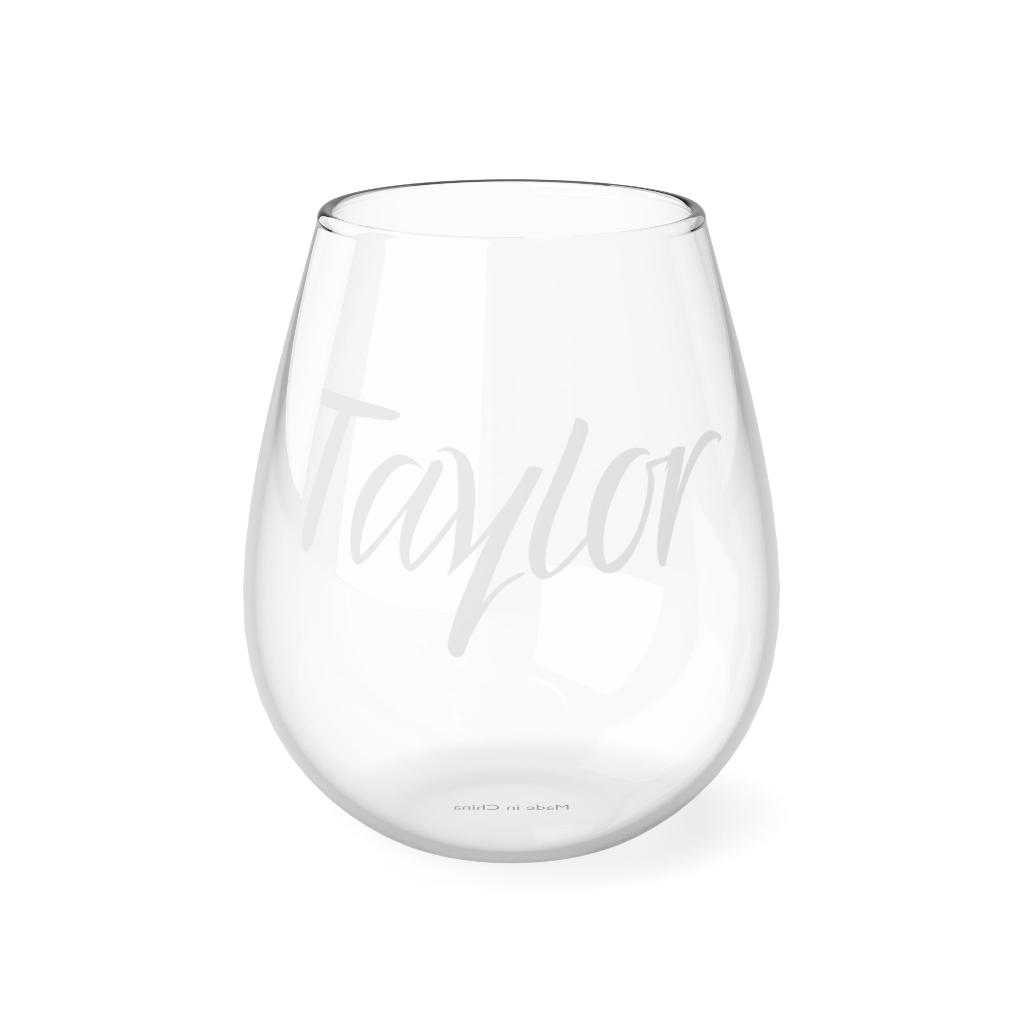 Stemless Wine Glass, 11.75oz - Tipsy - Personalized