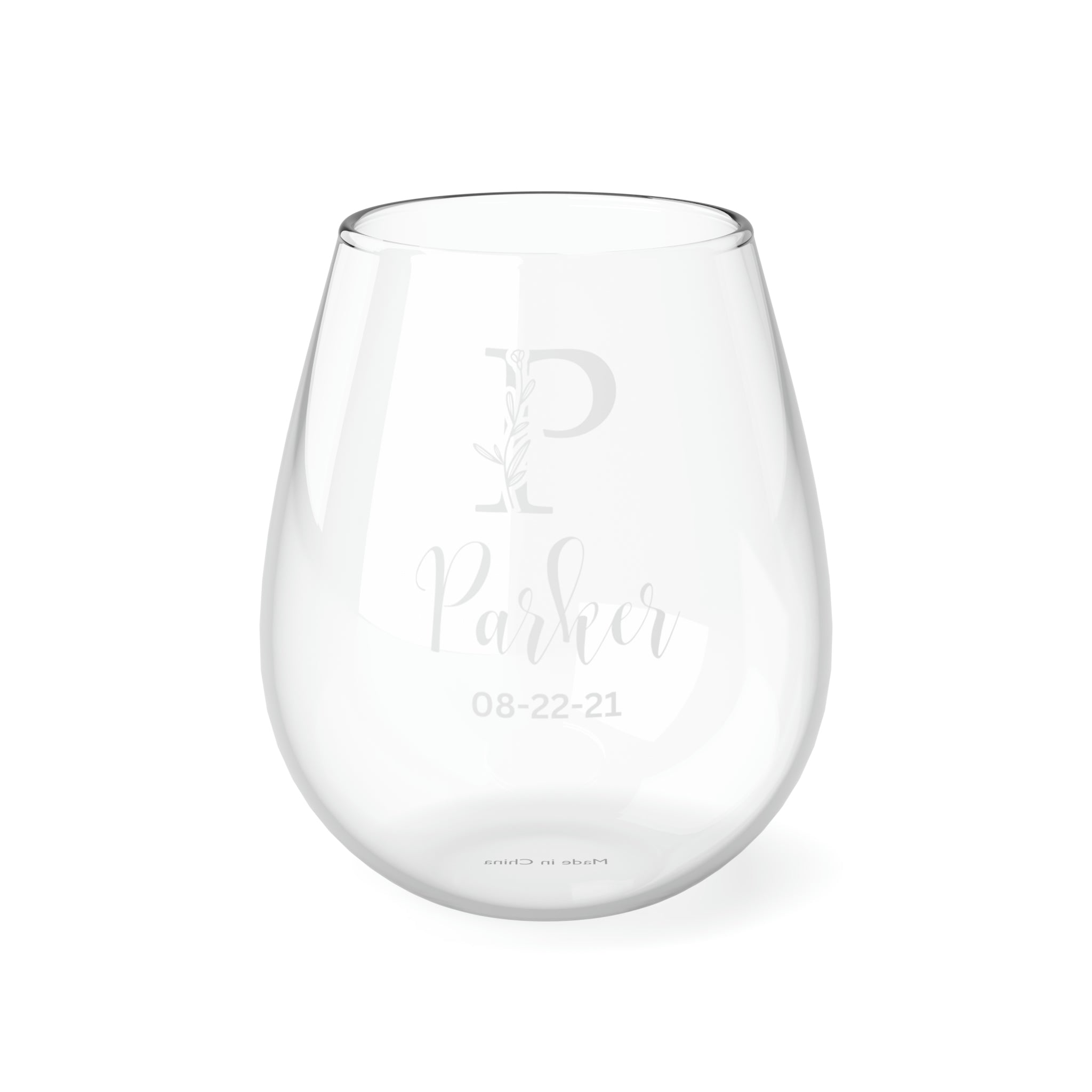 Royalty, Personalized - Stemless Wine Glass, 11.75oz