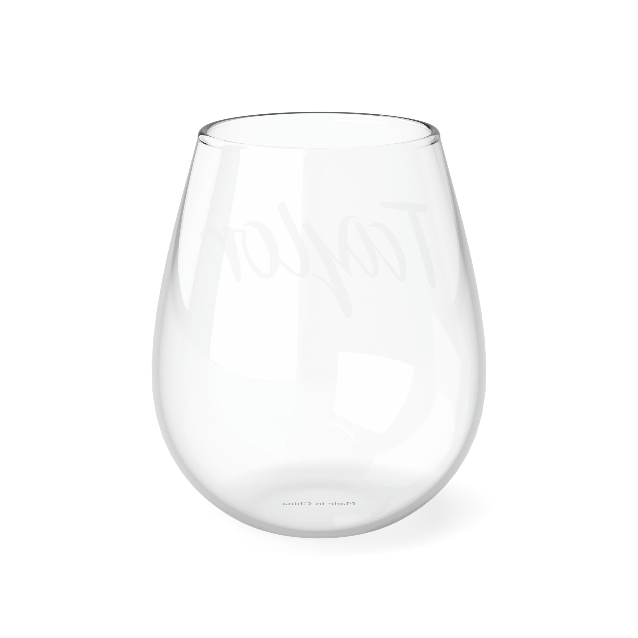 Stemless Wine Glass, 11.75oz - Tipsy - Personalized